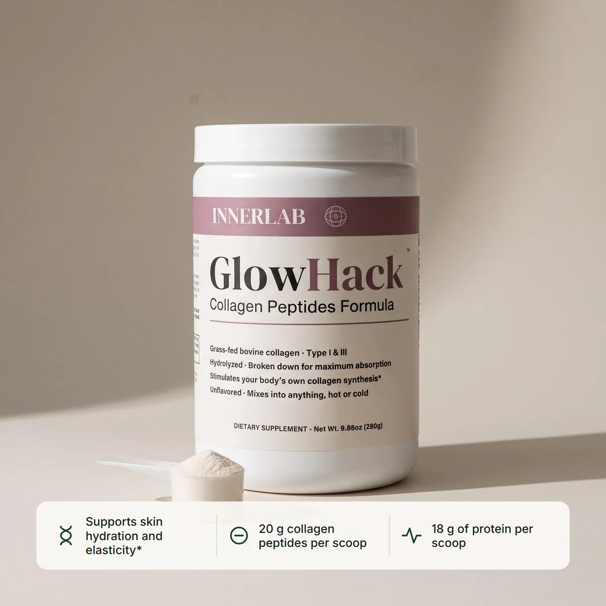 GlowHack Collagen Peptides Formula